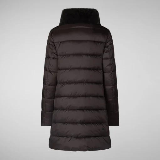 Femme Save The Duck Doudone Dalea In Brown Black Pour Homme