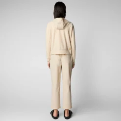 Femme Save The Duck Sweatshirt Pear Beige Pour Femme