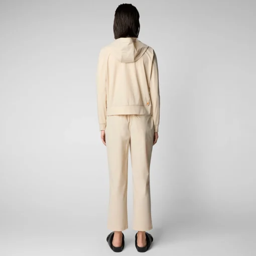 Femme Save The Duck Sweatshirt Pear Beige Pour Femme
