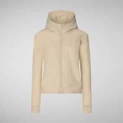 Femme Save The Duck Sweatshirt Pear Beige Pour Femme