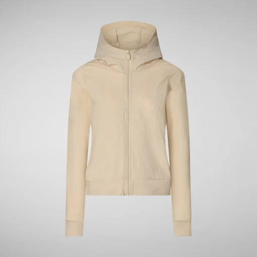 Femme Save The Duck Sweatshirt Pear Beige Pour Femme