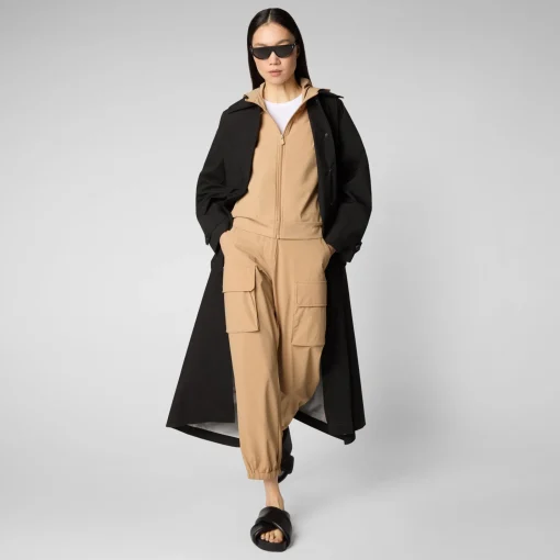 Femme Save The Duck Sweatshirt Pear Biscuit Beige Pour Femme