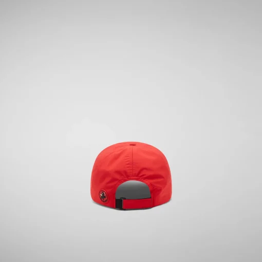 Femme/Homme Save The Duck Unisex Baseball Cap Cleber Flame Red