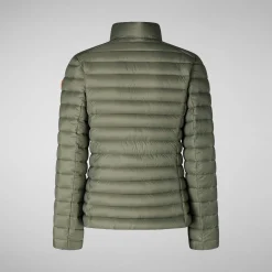 Femme Save The Duck Veste Carly Swamp Green Pour Femme