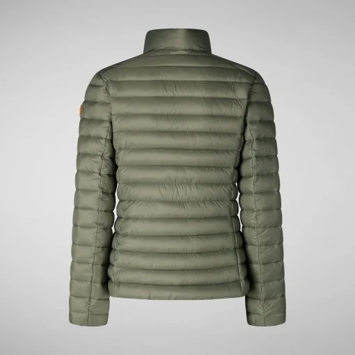 Femme Save The Duck Veste Carly Swamp Green Pour Femme