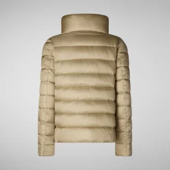 Femme Save The Duck Veste Elsie Wood Beige Pour Femme