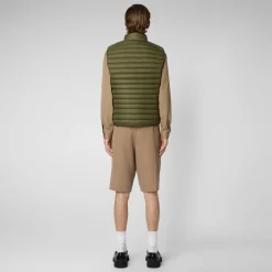 Homme Save The Duck Veste Sans Manches Matelassée Adam Pour Homme