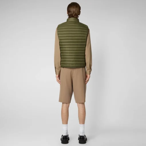 Homme Save The Duck Veste Sans Manches Matelassée Adam Pour Homme