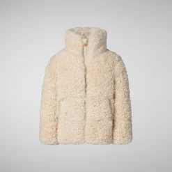 Enfant Save The Duck Veste Thisbe Shore Beige Pour Fille